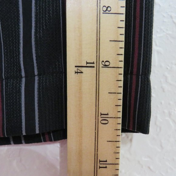 Haggar* Men's Short Sleeve Button Down Straight Hem Pocket Stripe Shirt~Size XXL - Picture 8 of 10